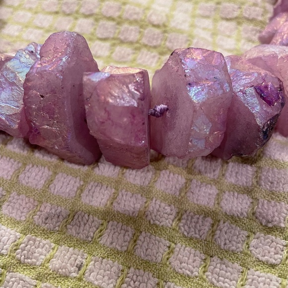 SPRIG: Genuine Stone Necklace w/ Sterling Silver Extender & Clasp - Picture 2 of 3